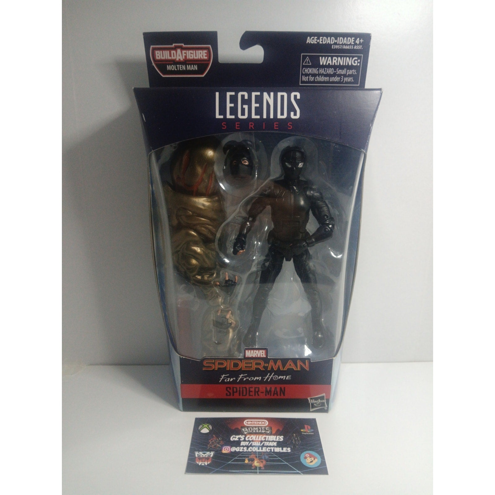 SPIDER MAN STEALTH SUIT MARVEL LEGENDS (BAF) NIB CIB (OPEN)