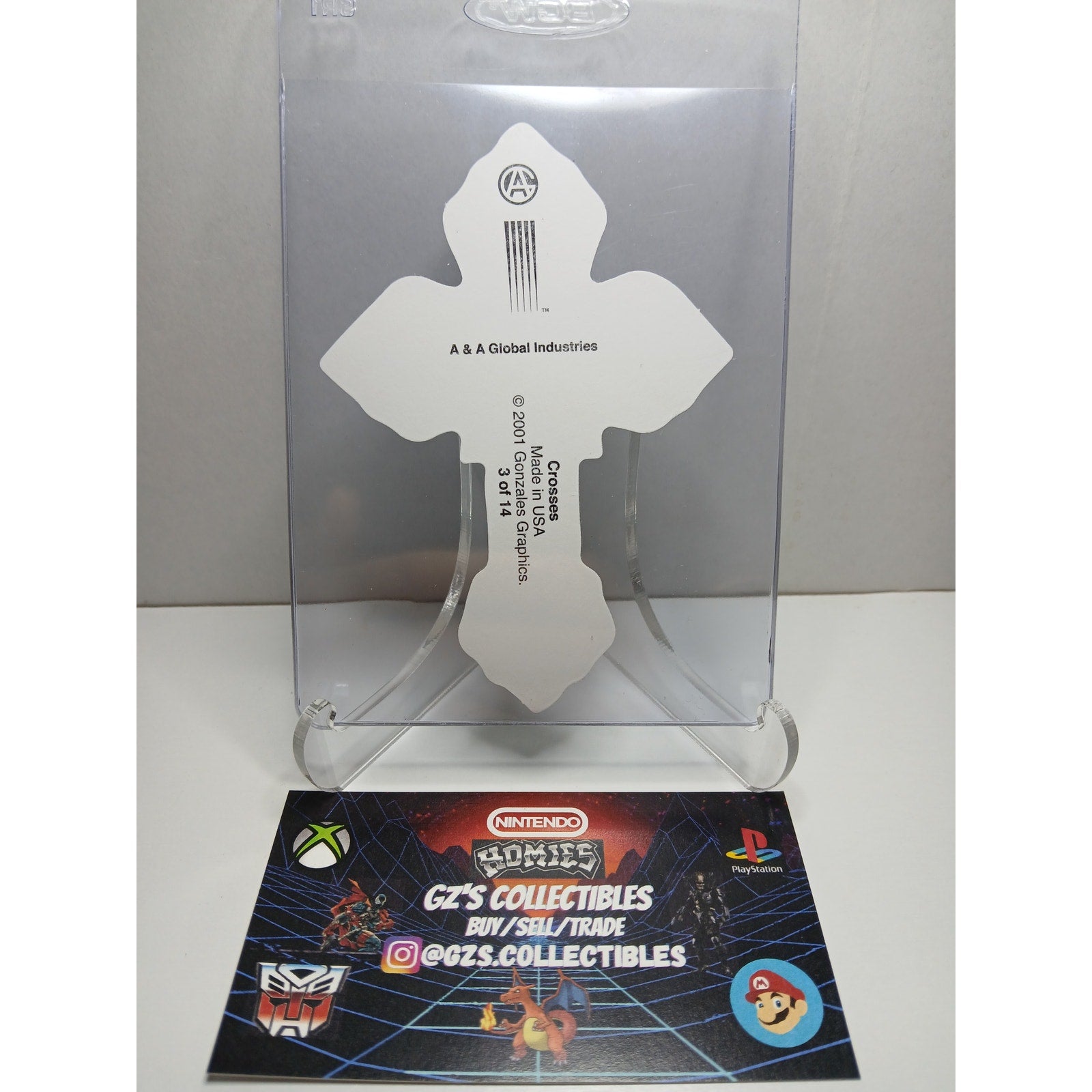 VINTAGE 2001 CROSS HOMIES GONZALES GRAPHICS HOLOGRAPHIC STICKER DECAL