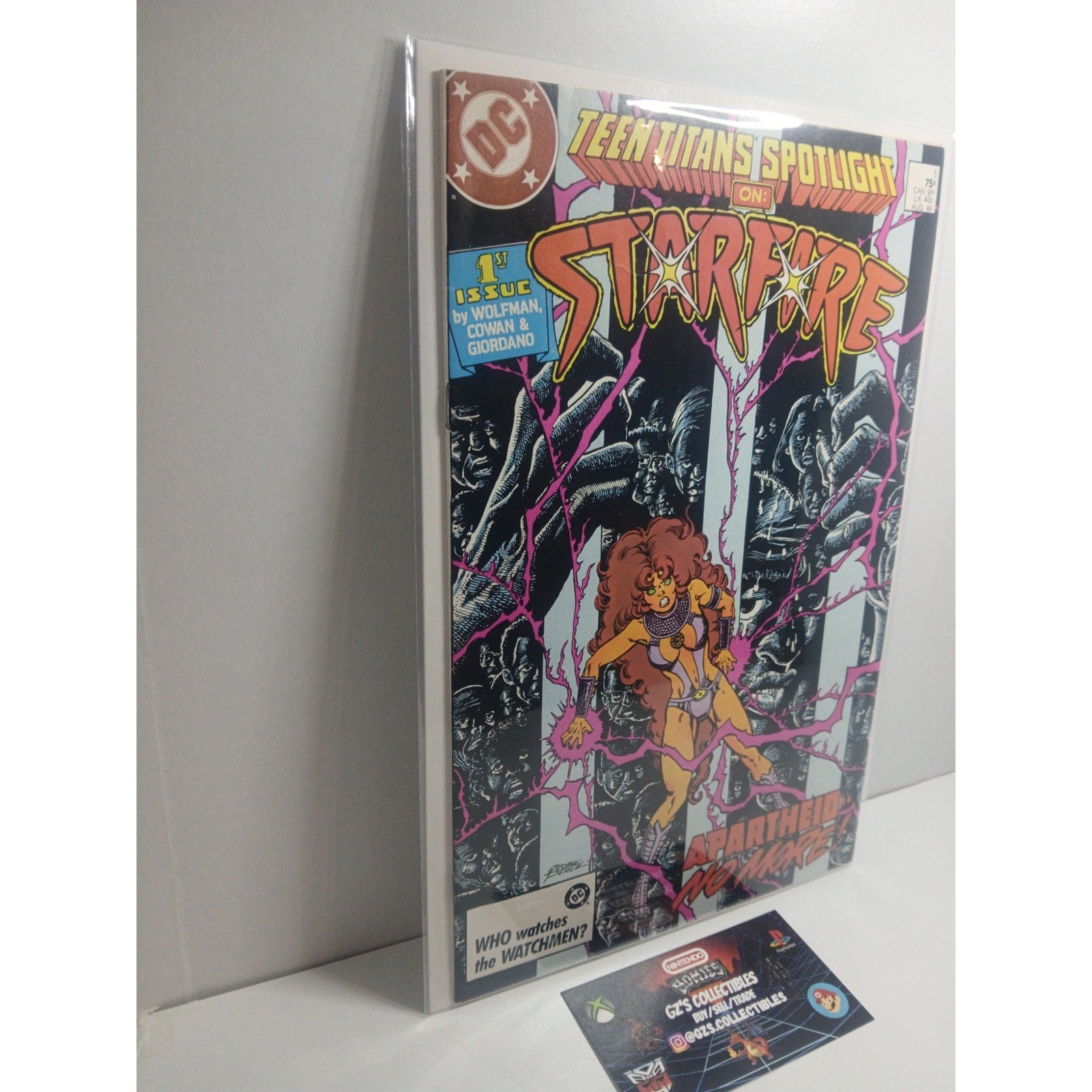 TEEN TITANS SPOTLIGHT STARFIRE #1 1986 DC COMICS NEW BAG/BOARD