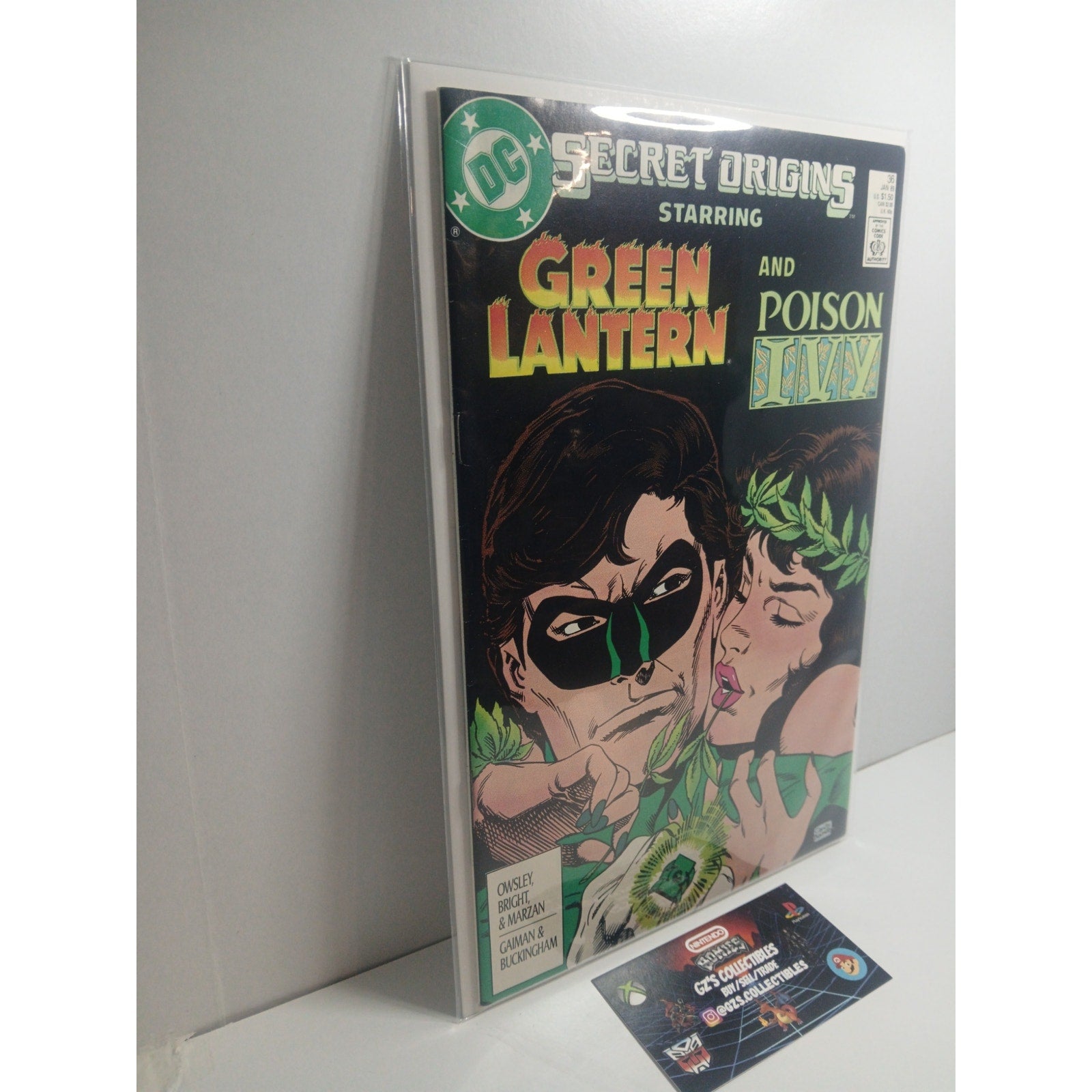 GREEN LANTERN POISON IVY SECRET ORIGINS #36 1989 DC COMICS NEW BAG/BOARD