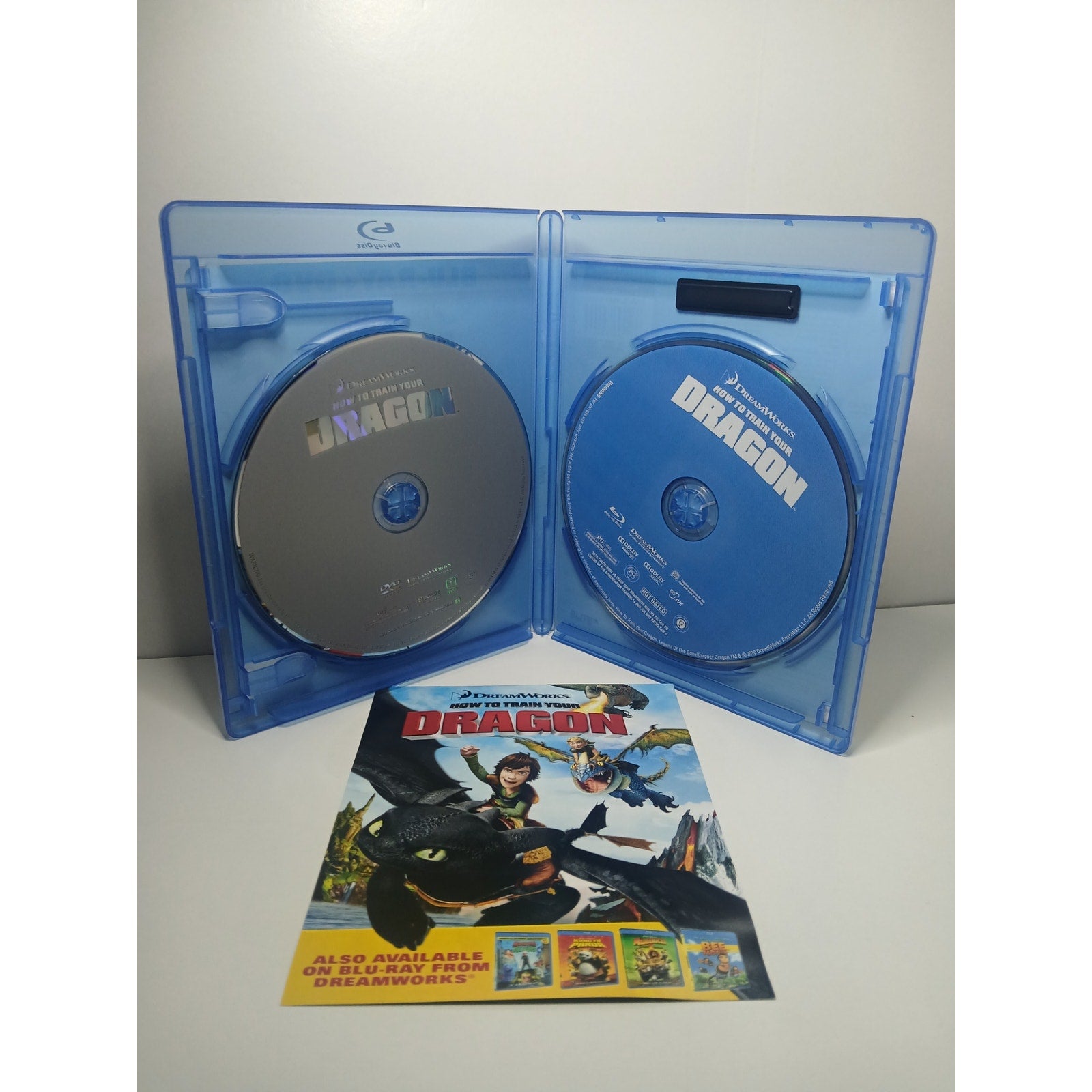 HOW TO TRAIN YOUR DRAGON ON  BLU RAY/DVD MOVIE CLEANED* TESTED WORKING
