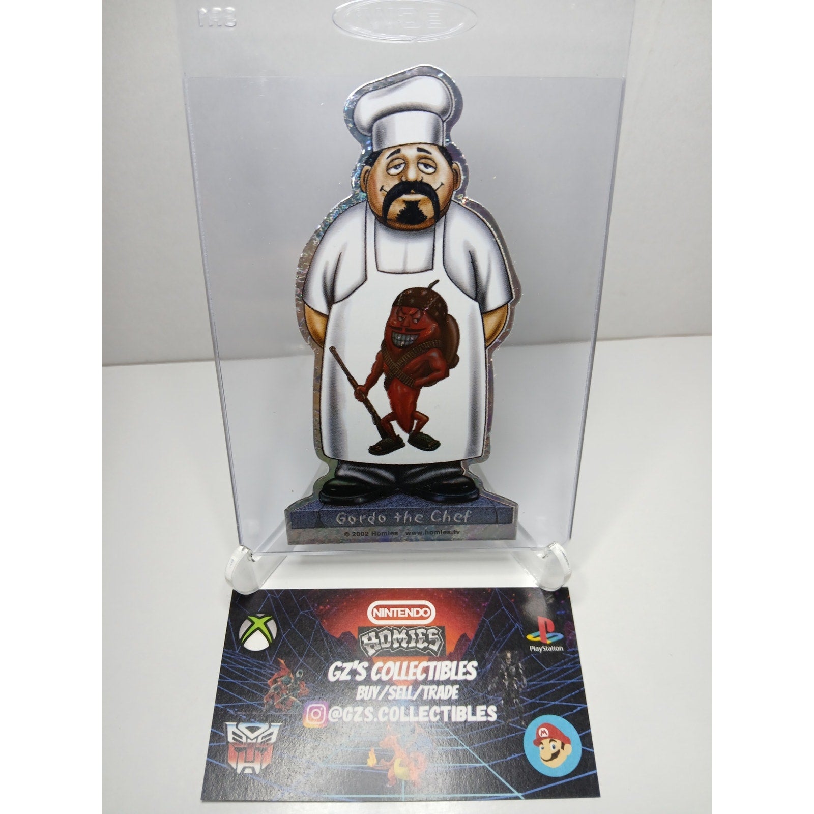 VINTAGE 2002 GORDO THE CHEF DIECUT HOMIES GONZALES GRAPHICS HOLOGRAPHIC STICKER