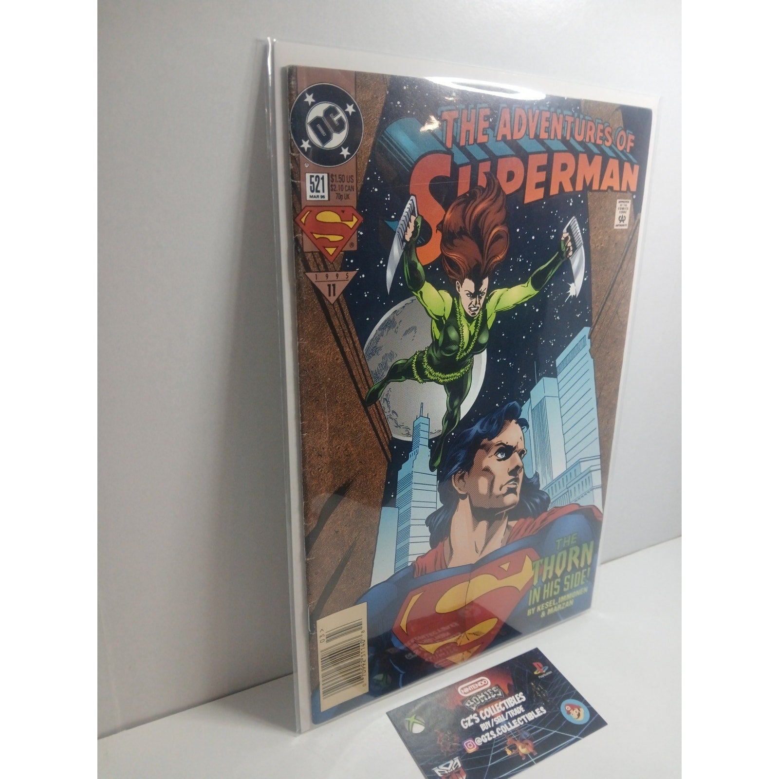 ADVENTURES OF SUPERMAN #521 1995 DC COMICS NEW BAG/BOARD