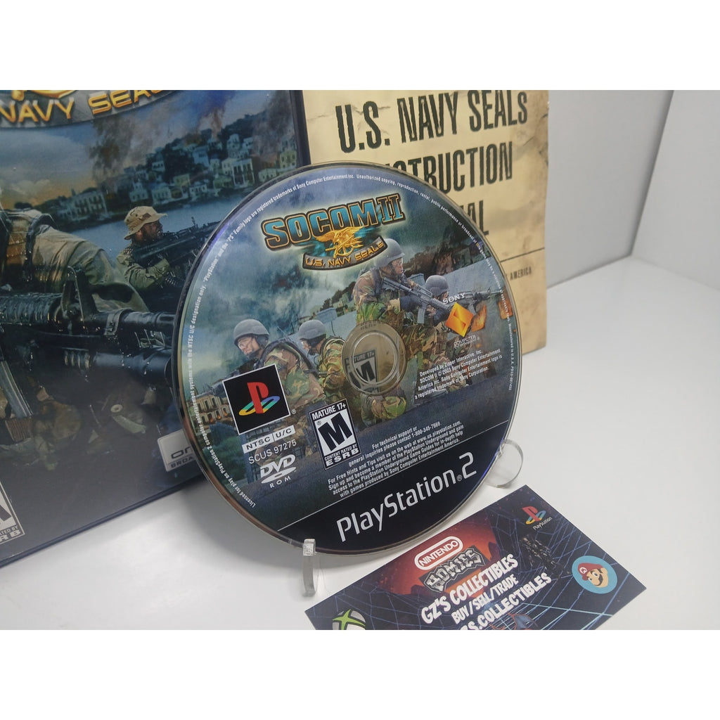 SOCOM 2 US NAVY SEALS SONY PS2 CIB TESTED WORKING
