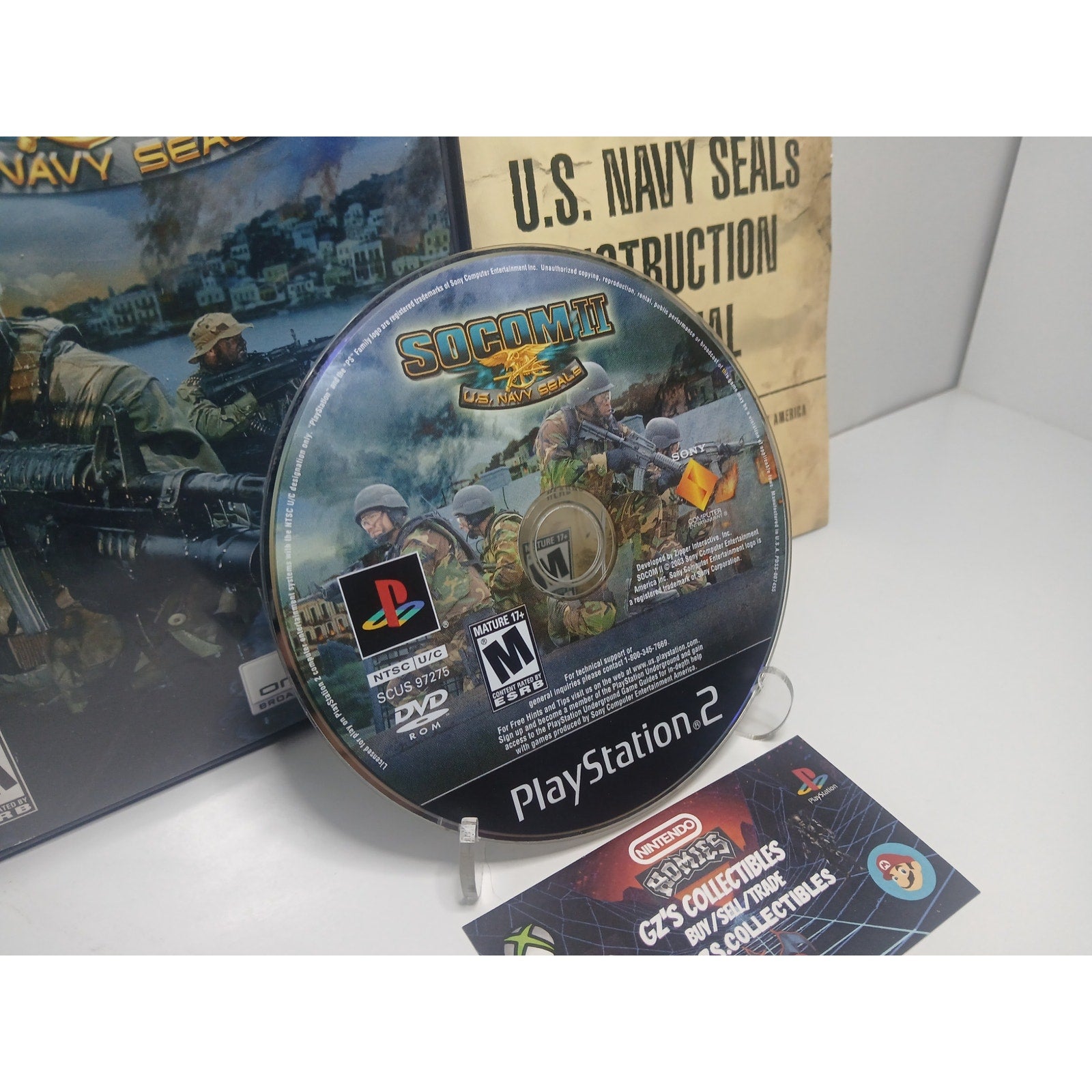 SOCOM 2 US NAVY SEALS SONY PS2 CIB TESTED WORKING