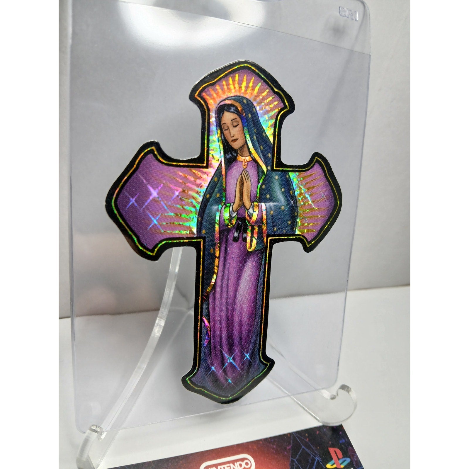 VINTAGE 2001 CROSS HOMIES GONZALES GRAPHICS HOLOGRAPHIC STICKER DECAL