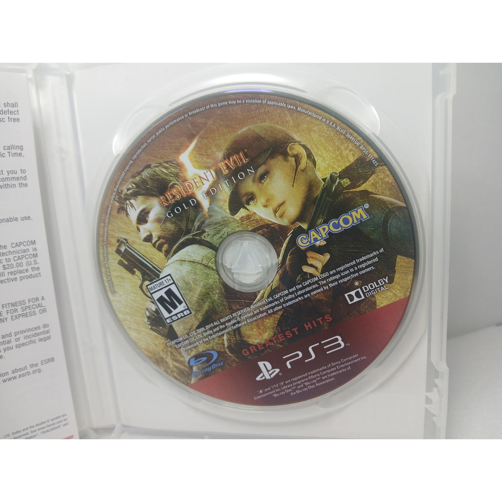 RESIDENT EVIL 5 GOLD EDITION CIB MINT SONY PS3 GAME TESTED WORKING