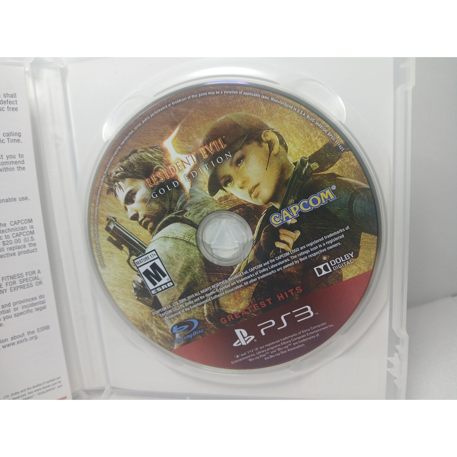 RESIDENT EVIL 5 GOLD EDITION CIB MINT SONY PS3 GAME TESTED WORKING