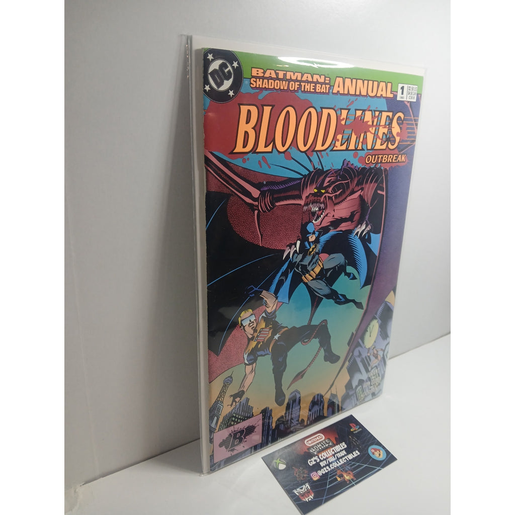 BATMAN SHADOW OF THE BAT BLOODLINES 1993 DC COMICS NEW BAG/BOARD