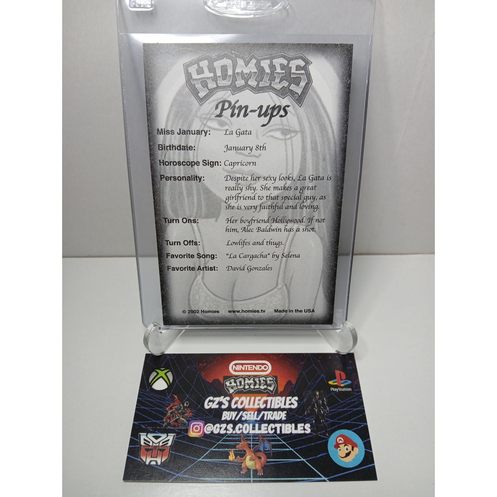 VINTAGE 2002 PINUPS GATA HOMIES GONZALES GRAPHICS HOLOGRAPHIC STICKER DECAL