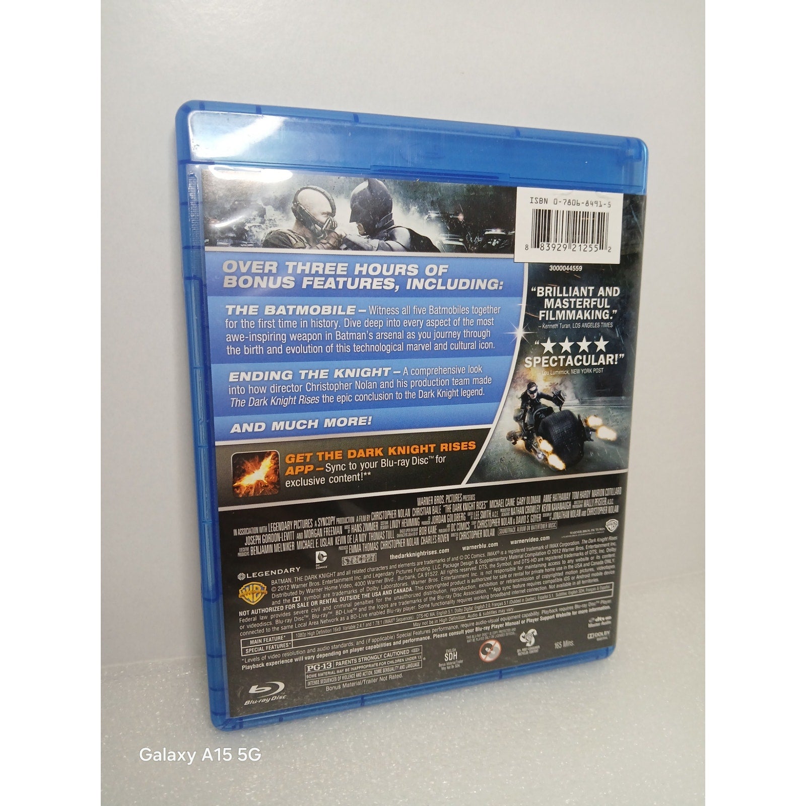 BATMAN THE DARK KNIGHT RISES CIB BLU RAY/DVD/ULTRA VIOLET MOVIE CLEANED TESTED
