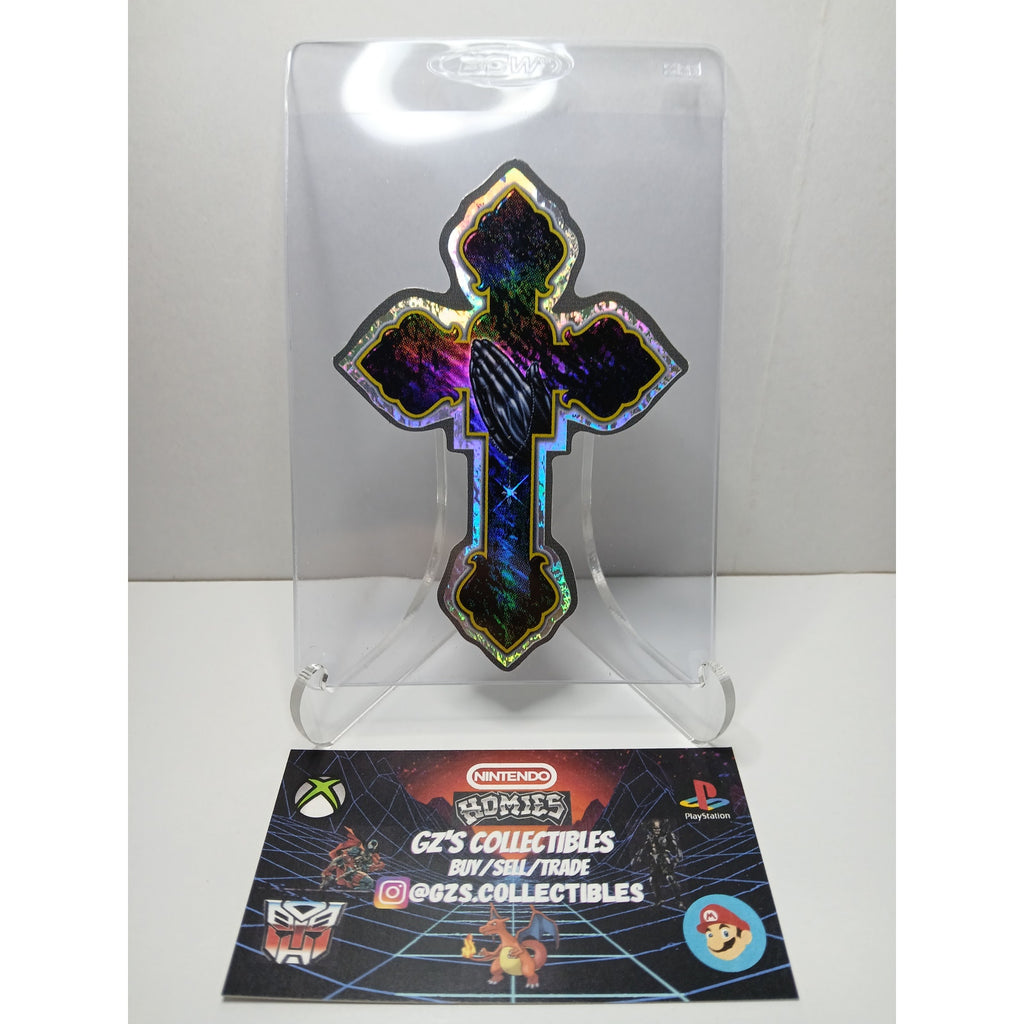 VINTAGE 2001 CROSS HOMIES GONZALES GRAPHICS HOLOGRAPHIC STICKER DECAL
