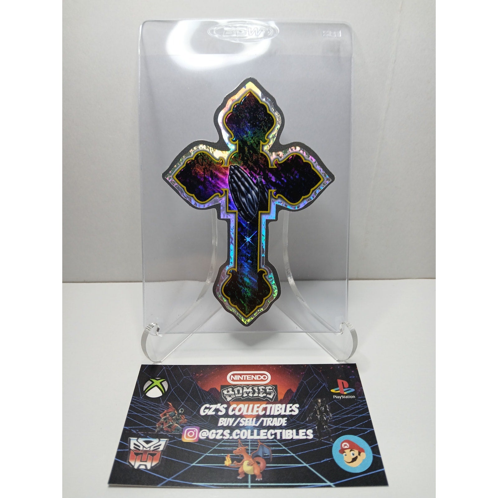 VINTAGE 2001 CROSS HOMIES GONZALES GRAPHICS HOLOGRAPHIC STICKER DECAL