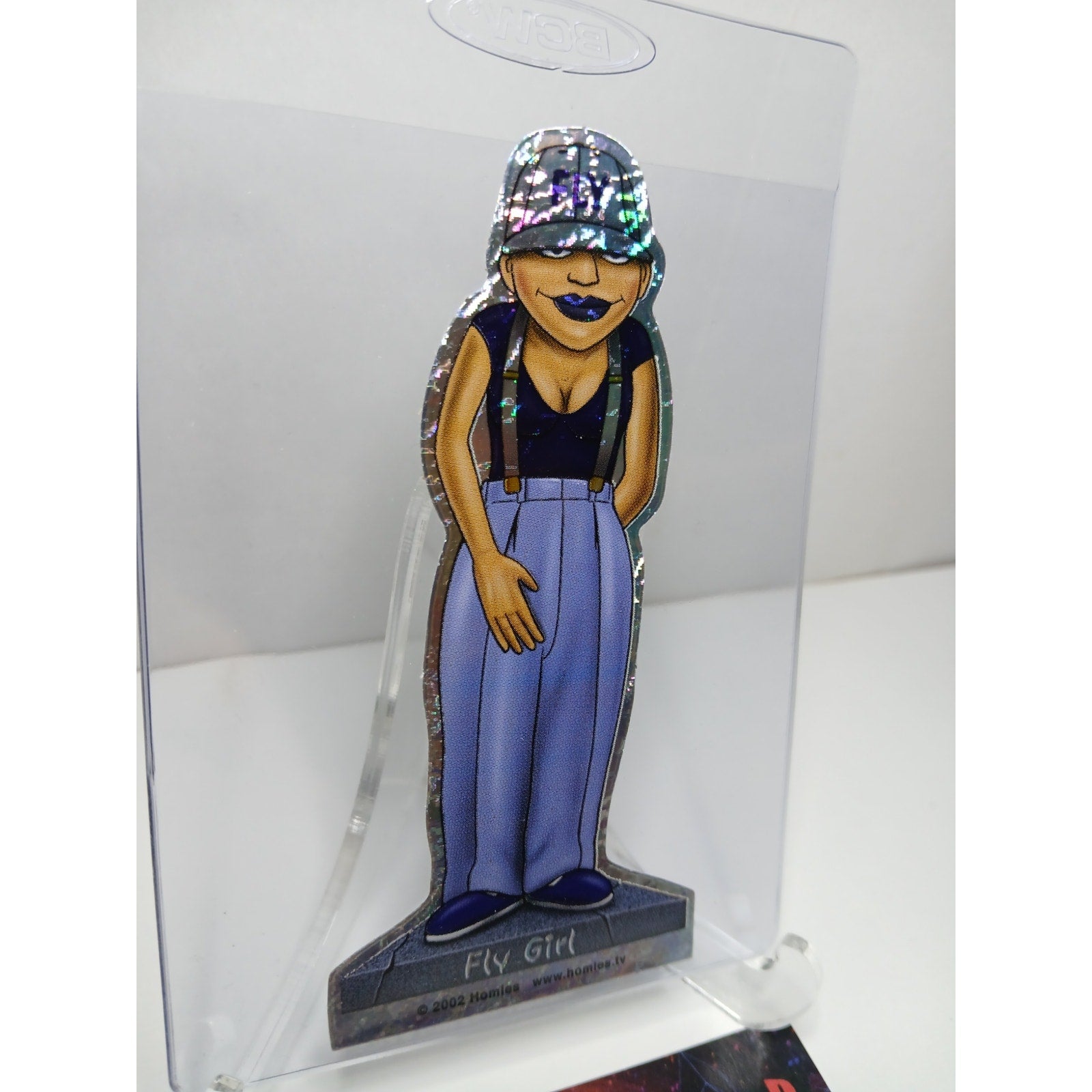 VINTAGE 2002 FLY GIRL DIECUT HOMIES GONZALES GRAPHICS HOLOGRAPHIC STICKER
