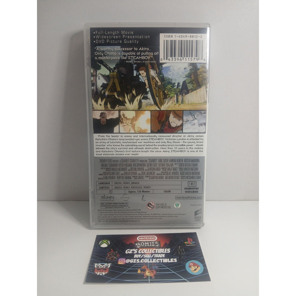 ✅ SONY PSP STEAMBOY DIRECTORS CUT CIB UMD MOVIE TESTED WORKING MINT