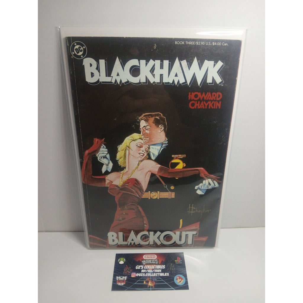BLACK HAWK BOOK #3 BLACK OUT 1989 DC COMICS NEW BAG/BOARD