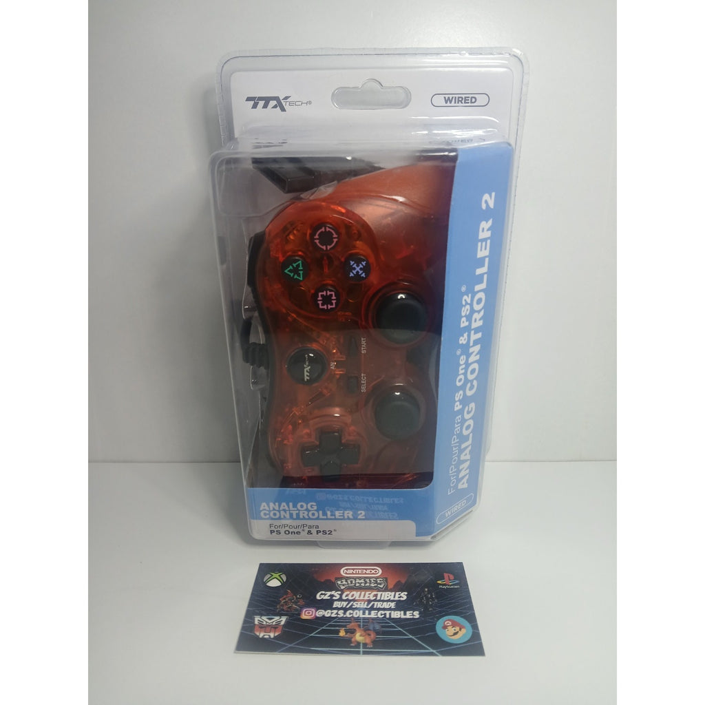 ✅ SONY PS2 TTX RED TRANSLUCENT ANALOG CONTROLLER NEW SEALED
