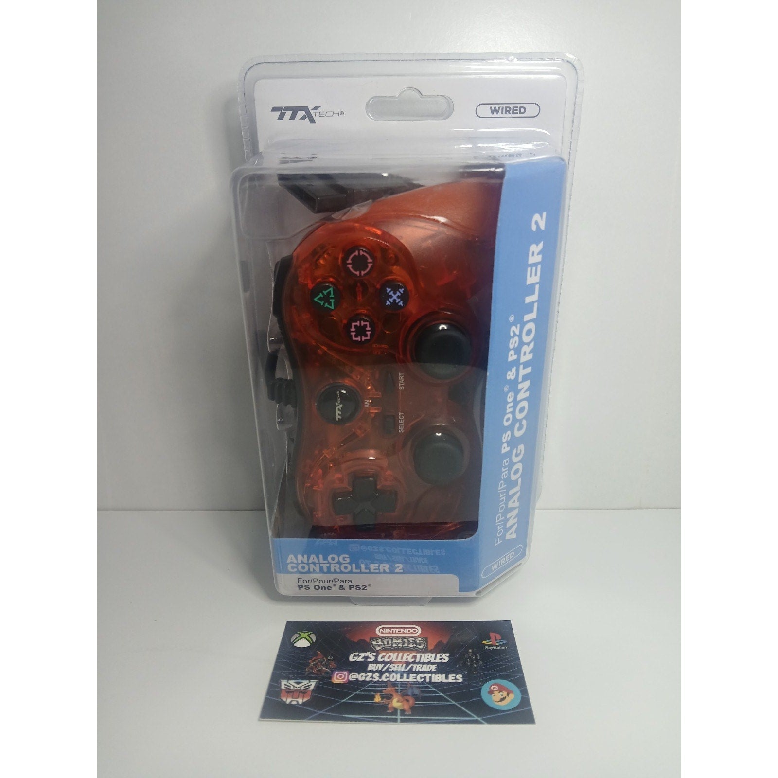 ✅ SONY PS2 TTX RED TRANSLUCENT ANALOG CONTROLLER NEW SEALED
