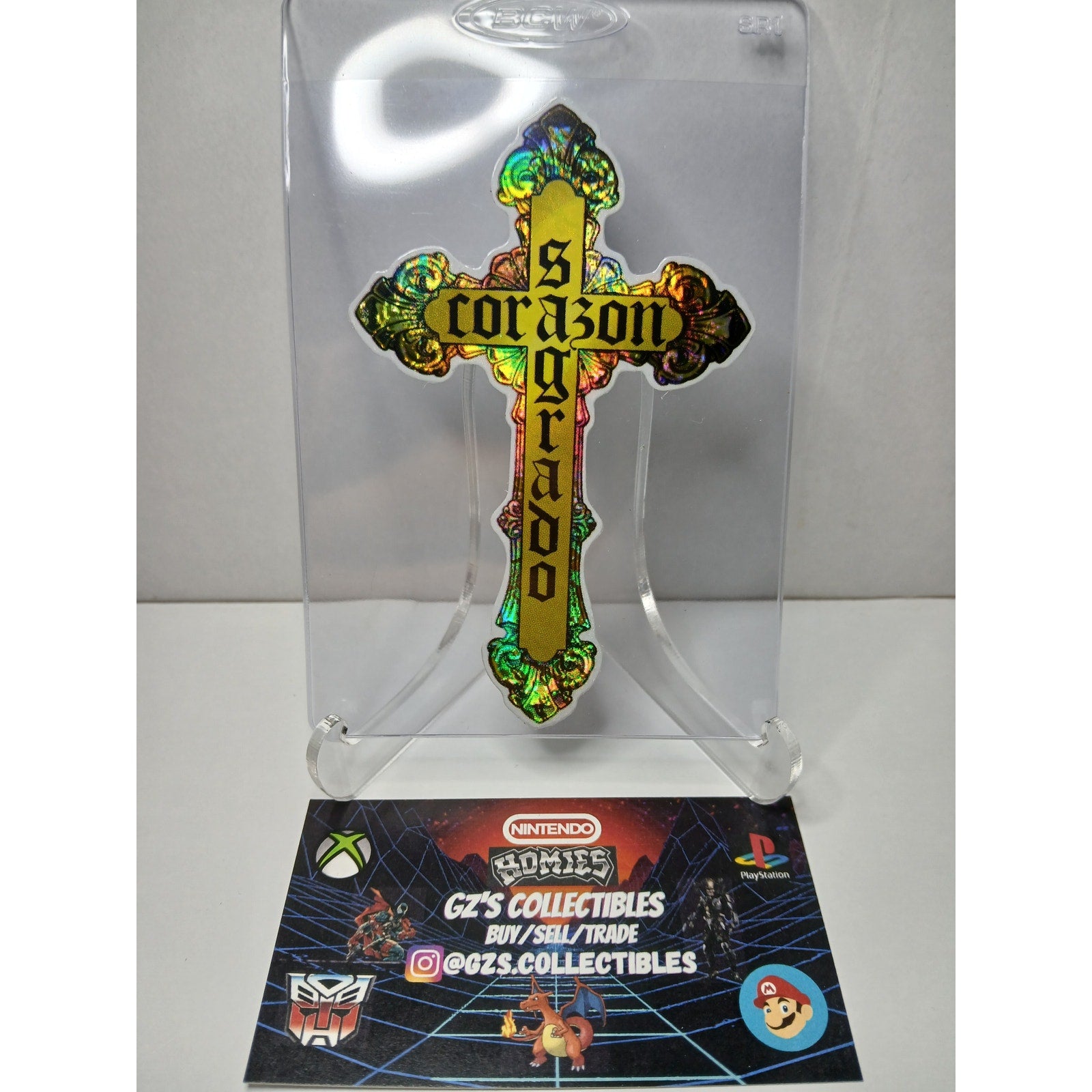 2001 VINTAGE CROSS HOMIES GONZALES GRAPHICS HOLOGRAPHIC STICKER DECAL