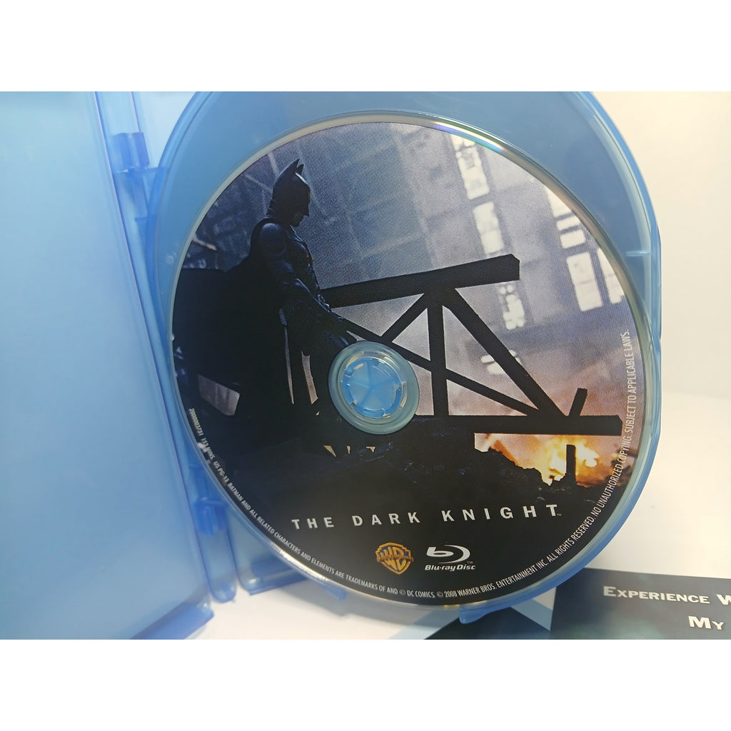 BATMAN THE DARK KNIGHT 3 DISC BLU RAY/DVD/DIGITAL MOVIE CLEANED* TESTED WORKING