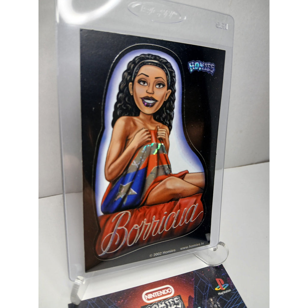 VINTAGE 2002 PINUPS BORICUA HOMIES GONZALES GRAPHICS HOLOGRAPHIC STICKER DECAL