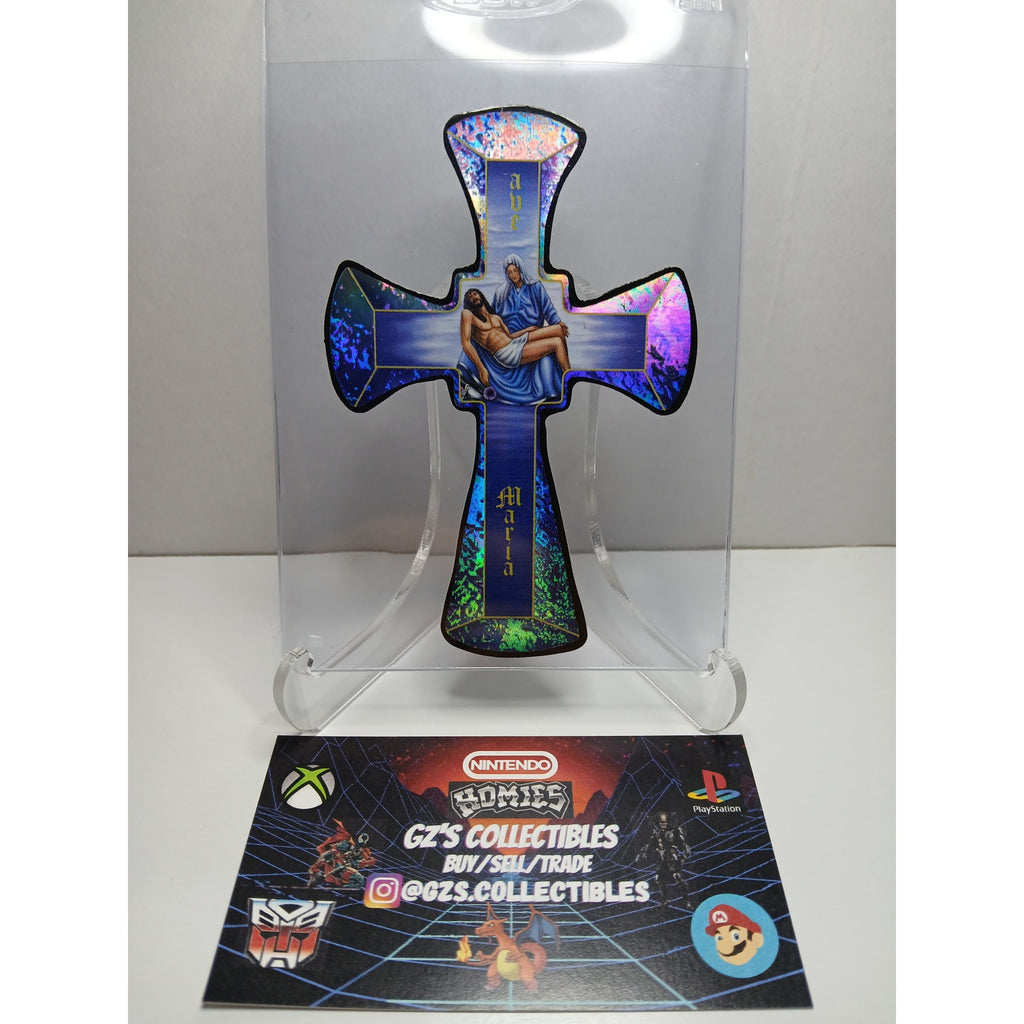 VINTAGE 2001 CROSS HOMIES GONZALES GRAPHICS HOLOGRAPHIC STICKER DECAL