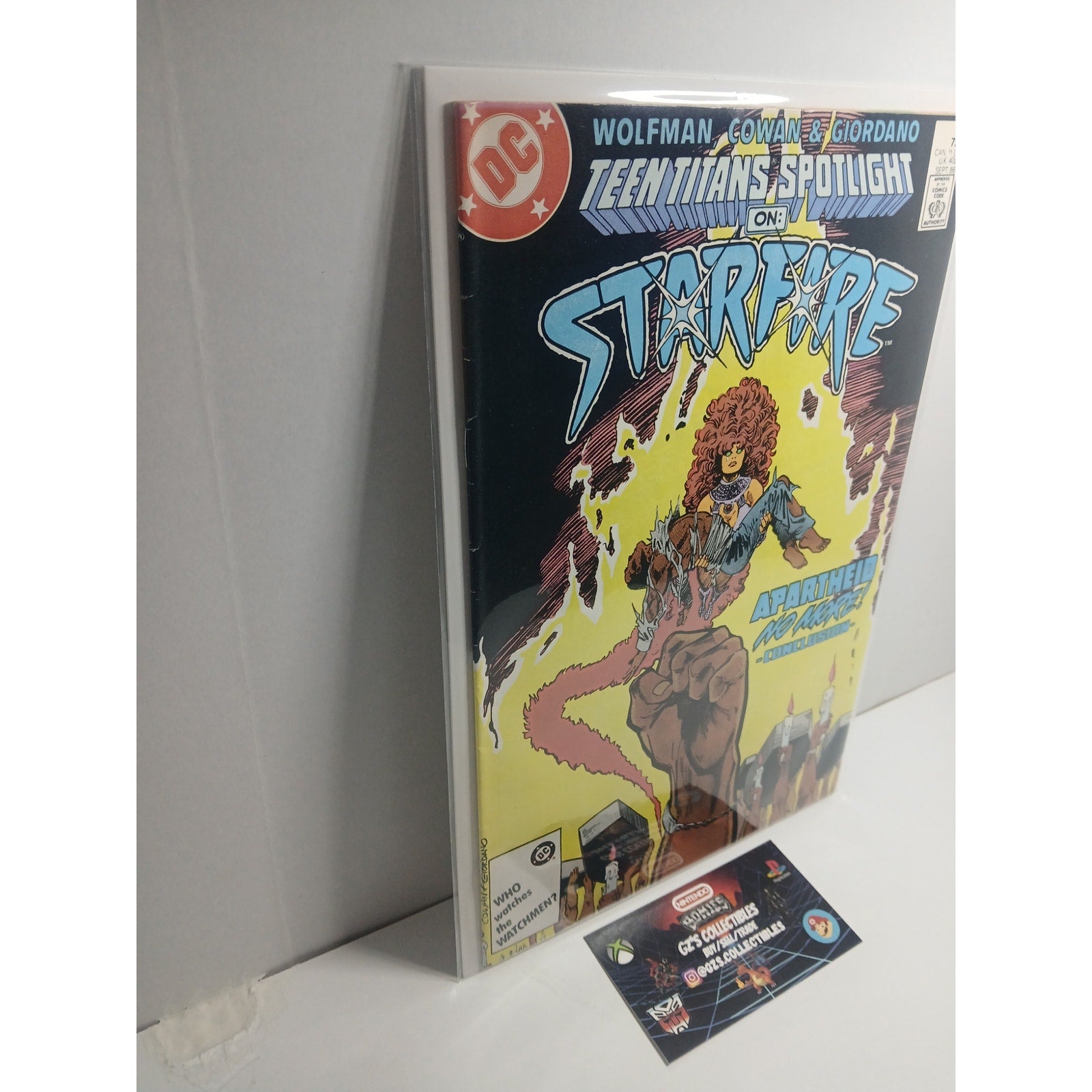 TEEN TITANS SPOTLIGHT STARFIRE #2 1986 DC COMICS NEW BAG/BOARD