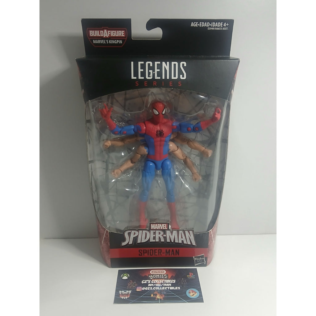 SPIDER MAN 6 ARM MARVEL LEGENDS (BAF)  NIB CIB (OPEN