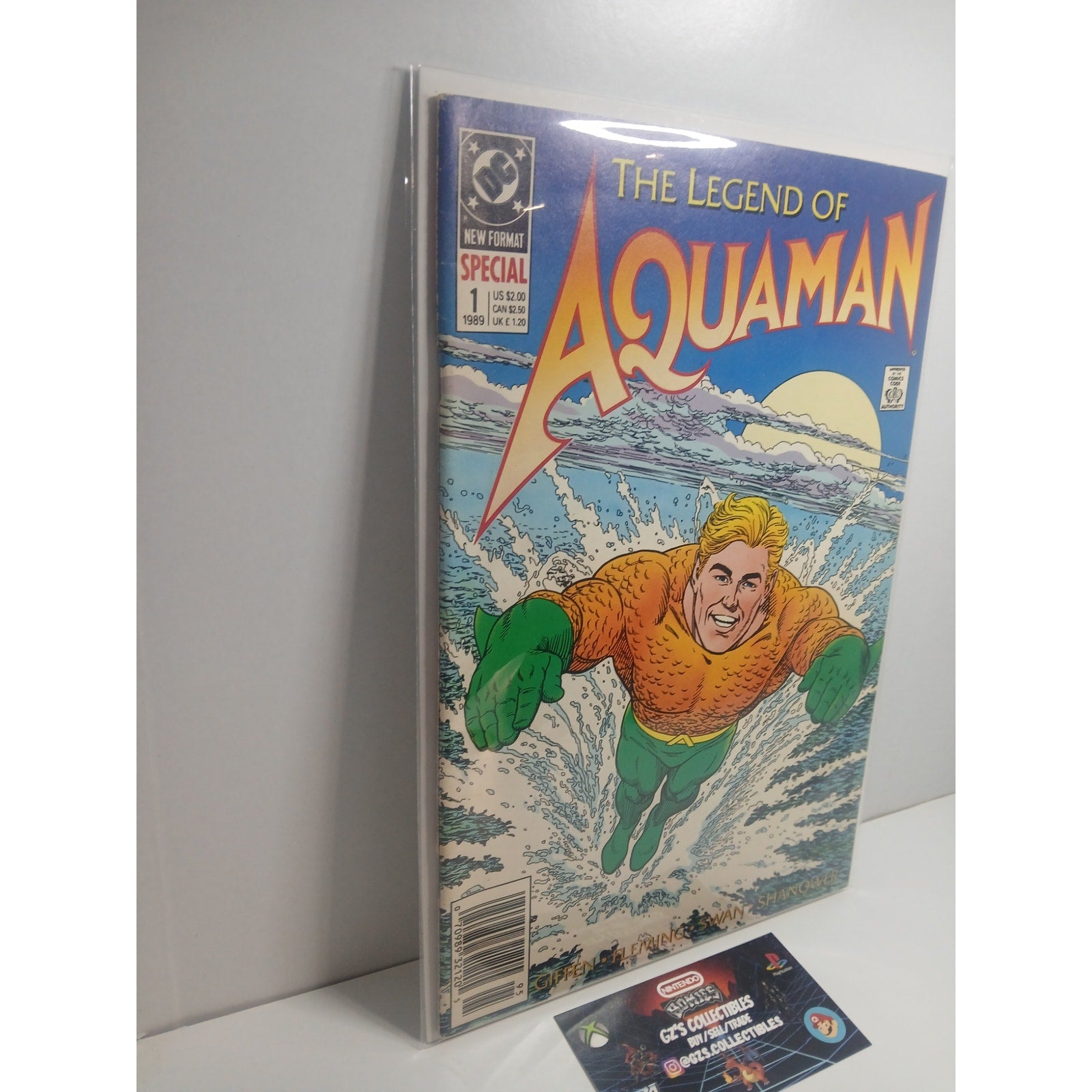 THE LEGEND OF AQUAMAN #1 SPECIAL 1989 DC COMICS NEW BAG/BOARD