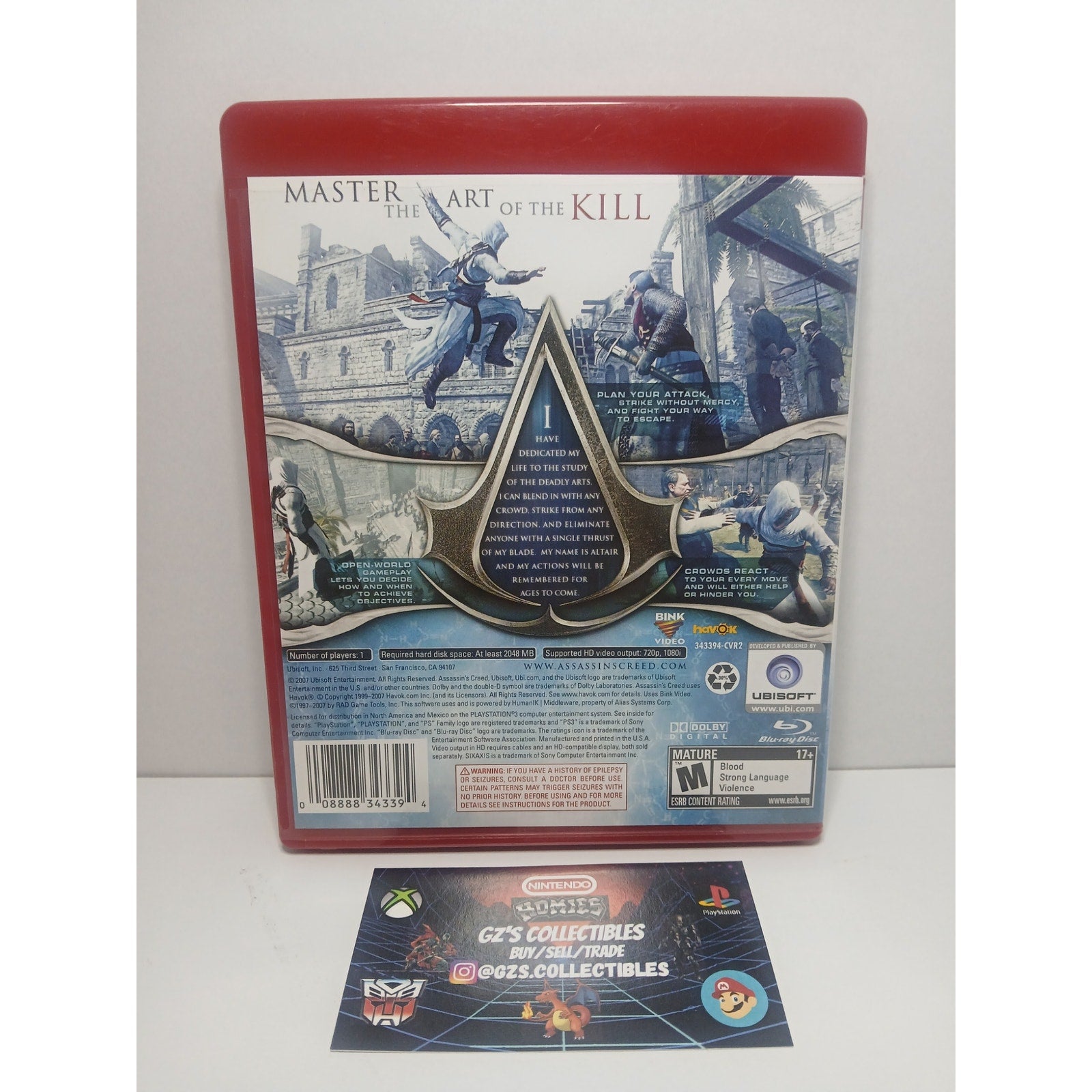 ASSASSIN'S CREED CIB MINT SONY PS3 TESTED WORKING