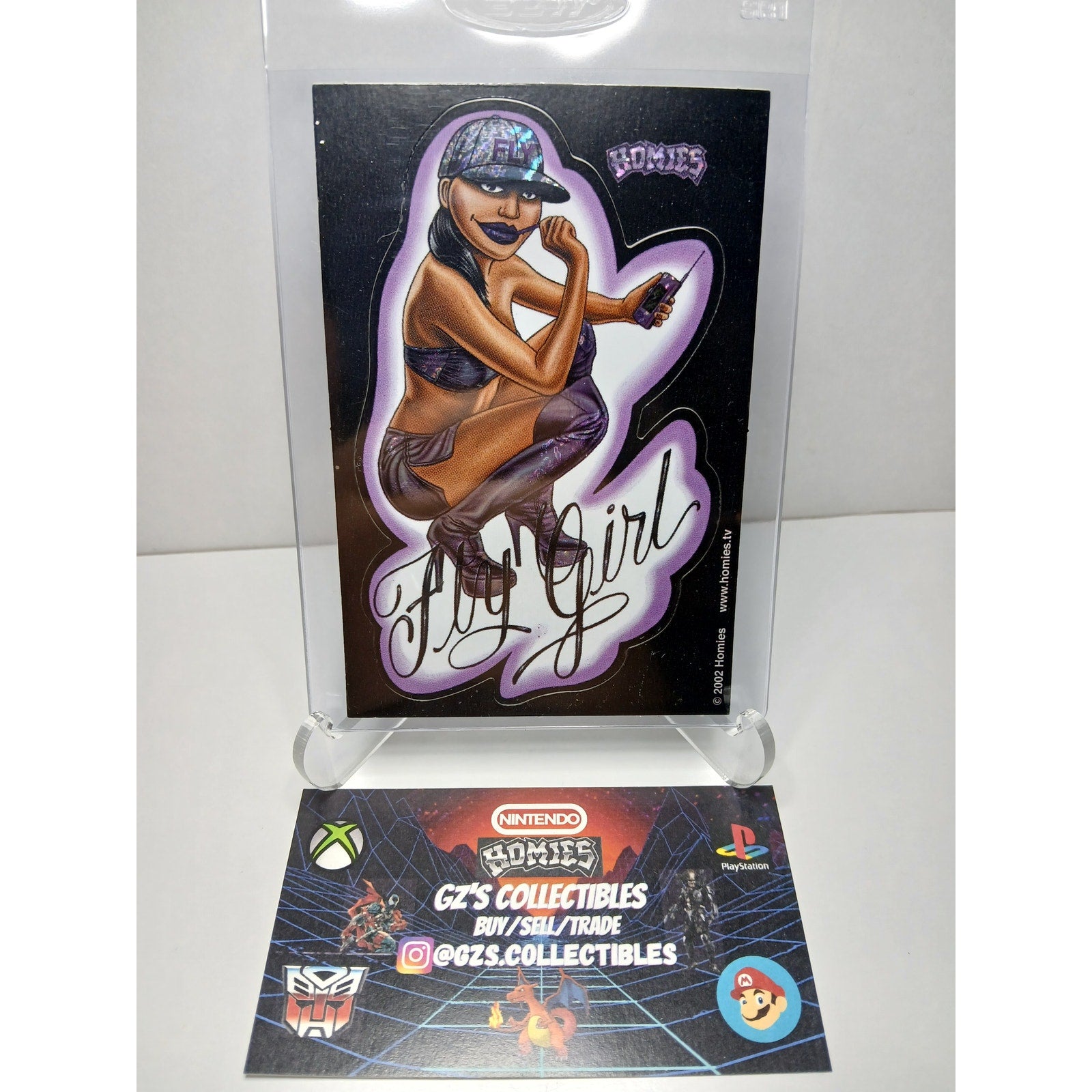 VINTAGE 2002 PINUPS FLYGIRL HOMIES GONZALES GRAPHICS HOLOGRAPHIC STICKER DECAL