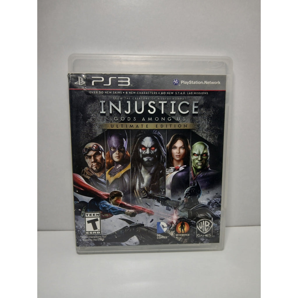 INJUSTICE ULTIMATE EDITION BLACK LABEL CIB SONY PS3 GAME TESTED WORKING