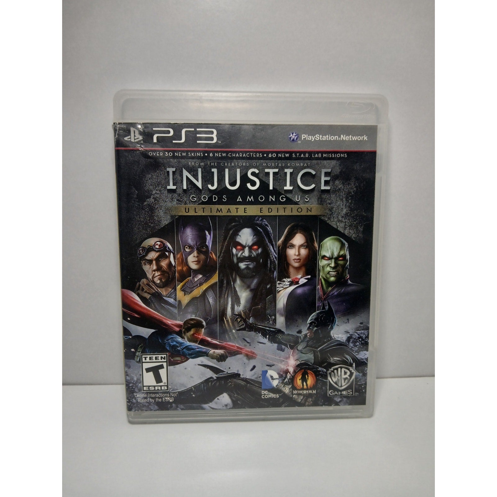 INJUSTICE ULTIMATE EDITION BLACK LABEL CIB SONY PS3 GAME TESTED WORKING