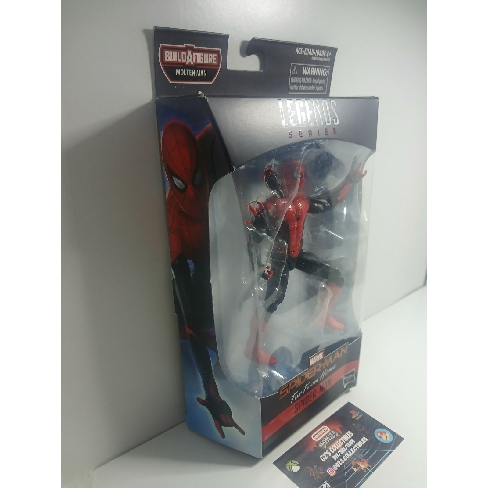 SPIDER MAN FAR FROM HOME BAF MARVEL LEGENDS NIB CIB (OPEN)