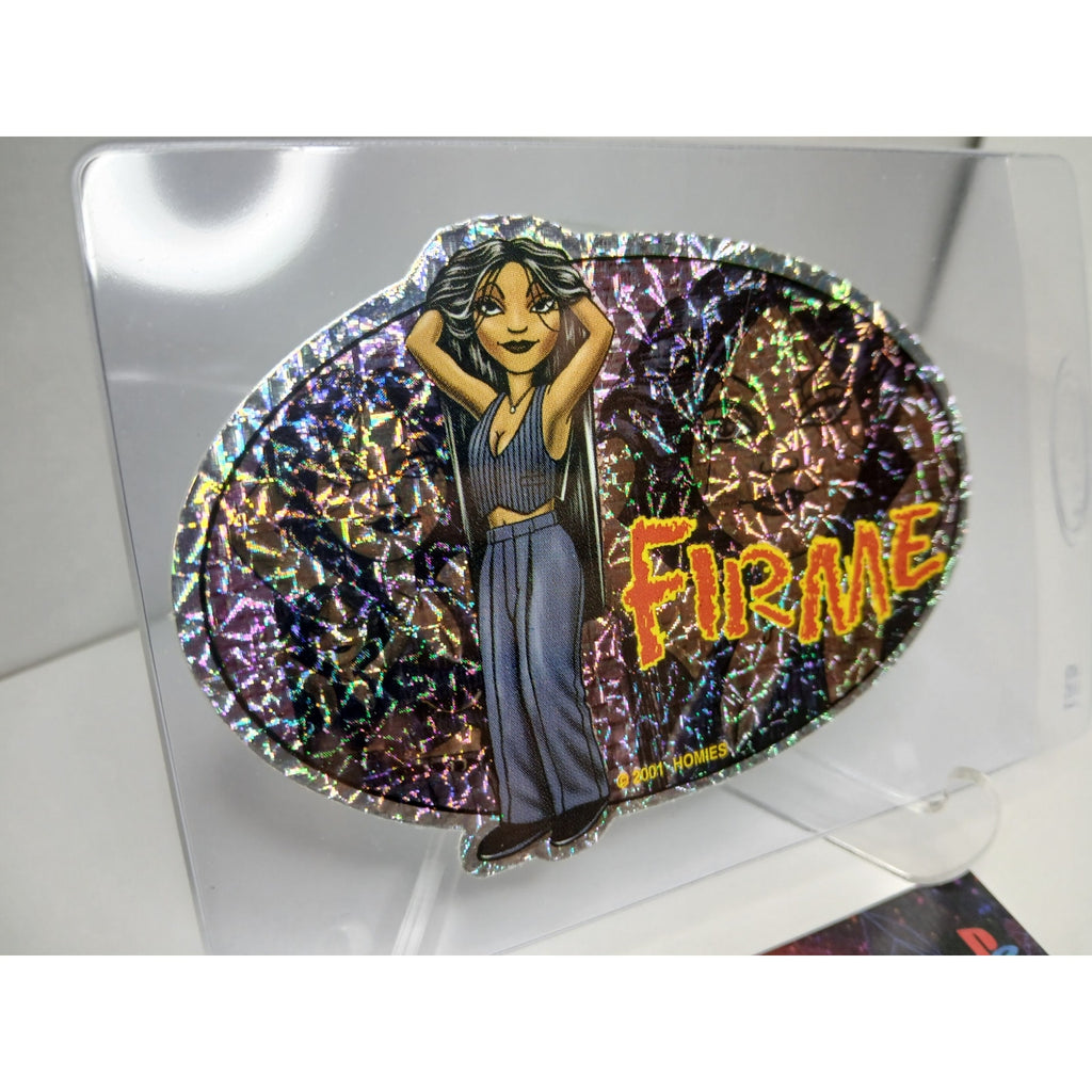 VINTAGE 2001 FIRME OVALS HOMIES GONZALES GRAPHICS HOLOGRAPHIC STICKER