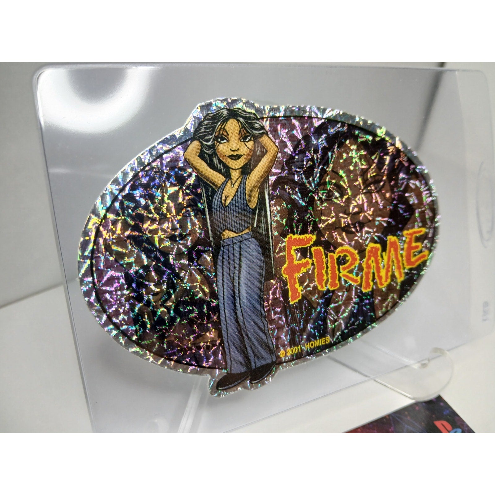 VINTAGE 2001 FIRME OVALS HOMIES GONZALES GRAPHICS HOLOGRAPHIC STICKER