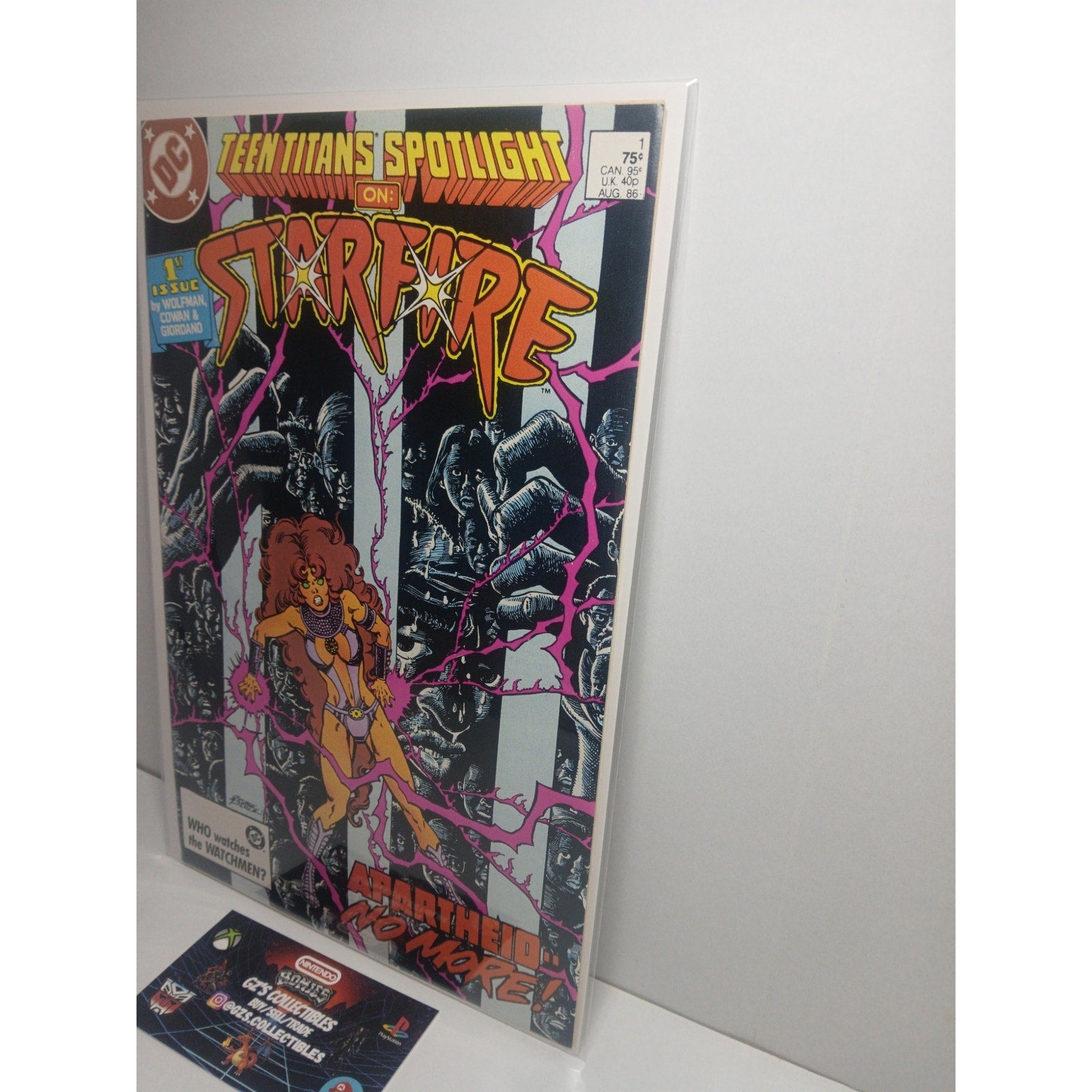 TEEN TITANS SPOTLIGHT STARFIRE #1 1986 DC COMICS NEW BAG/BOARD