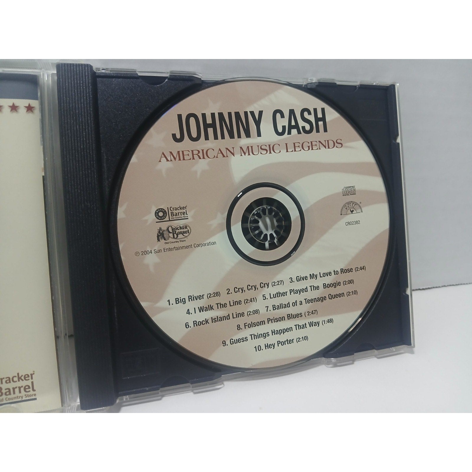 JOHNNY CASH AMERICAN MUSIC LEGENDS CD CRACKER BARREL USED TESTED