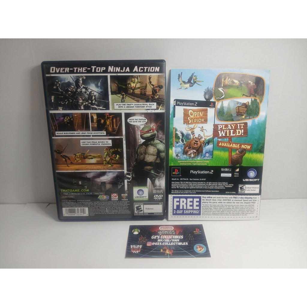 ✅ SONY PS2 TMNT TEENAGE MUTANT NINJA TURTLES 🐢 CIB TESTED WORKING ✅