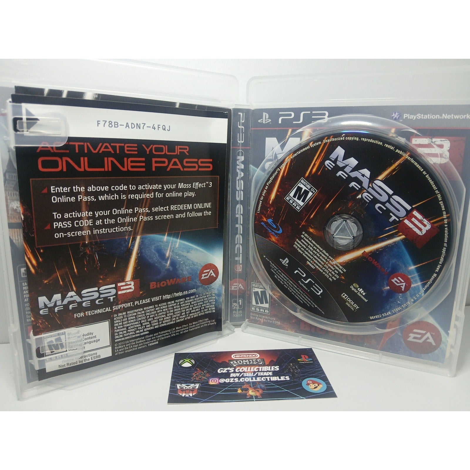 MASS EFFECT 3 BLACK LABEL SONY PS3 TESTED WORKING