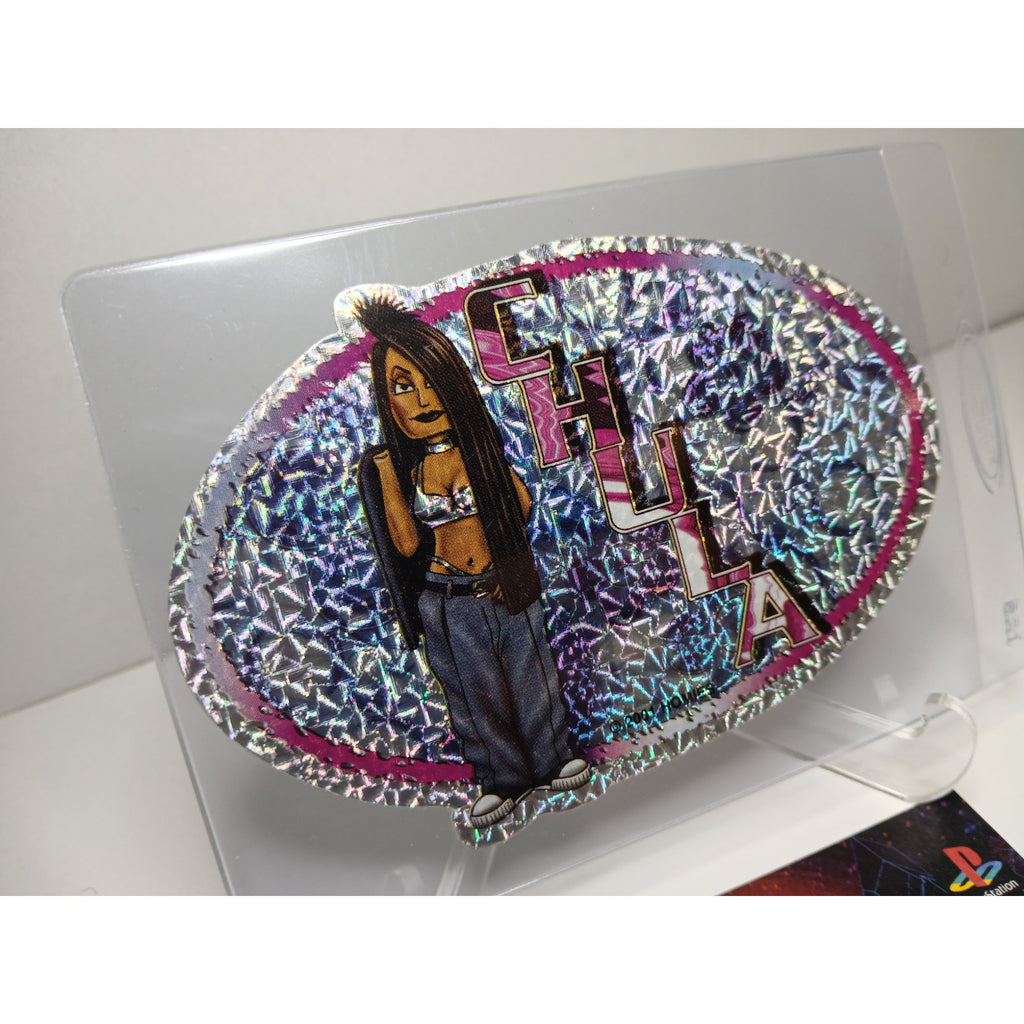 VINTAGE 2001 CHULA OVALS HOMIES GONZALES GRAPHICS HOLOGRAPHIC STICKER