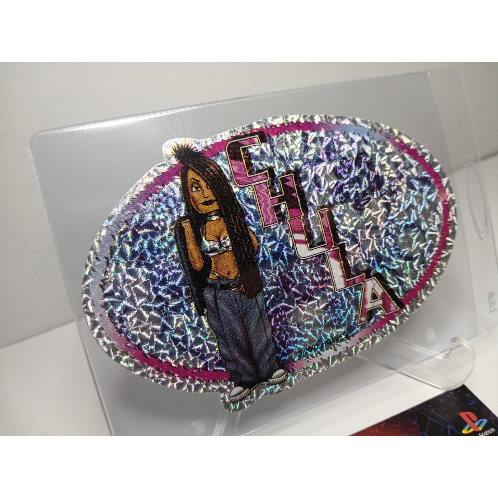 VINTAGE 2001 CHULA OVALS HOMIES GONZALES GRAPHICS HOLOGRAPHIC STICKER