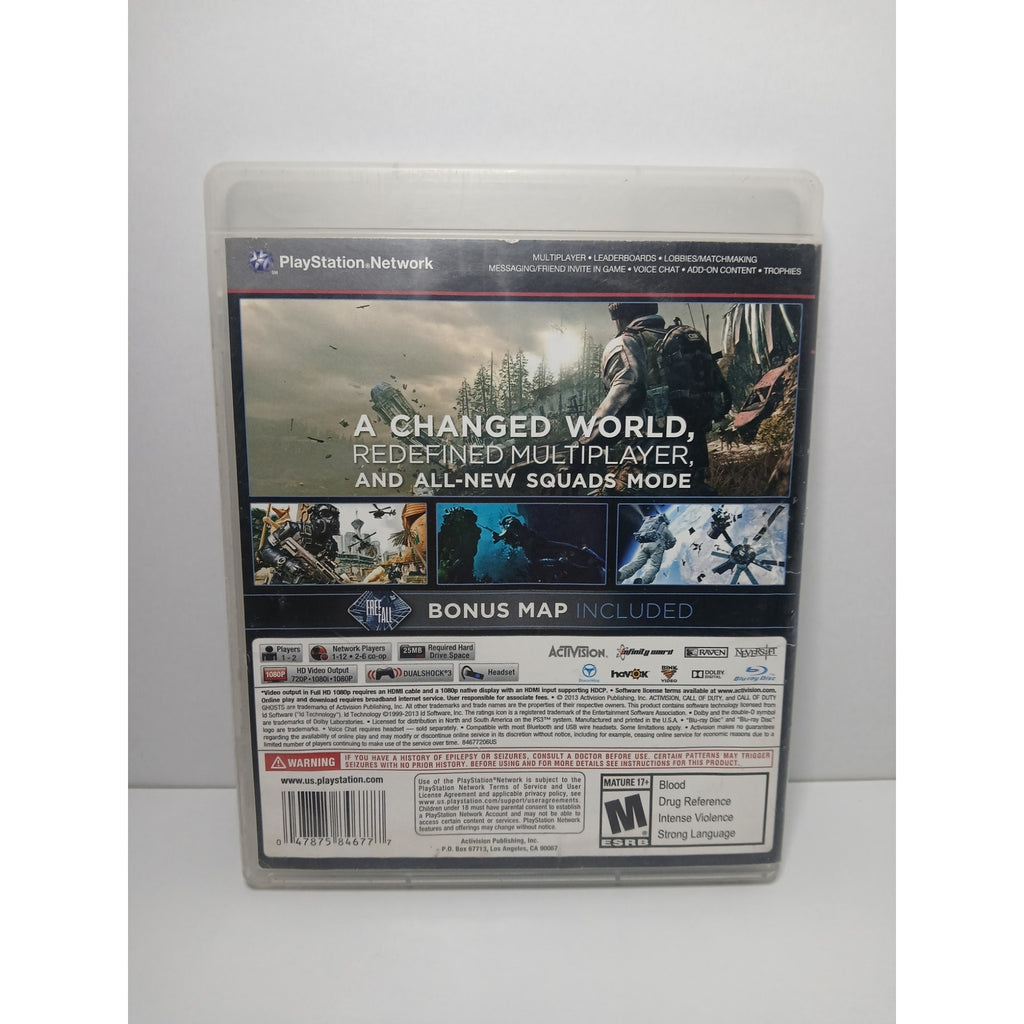 CALL OF DUTY GHOSTS CIB SONY PS3 GAME TESTED WORKING