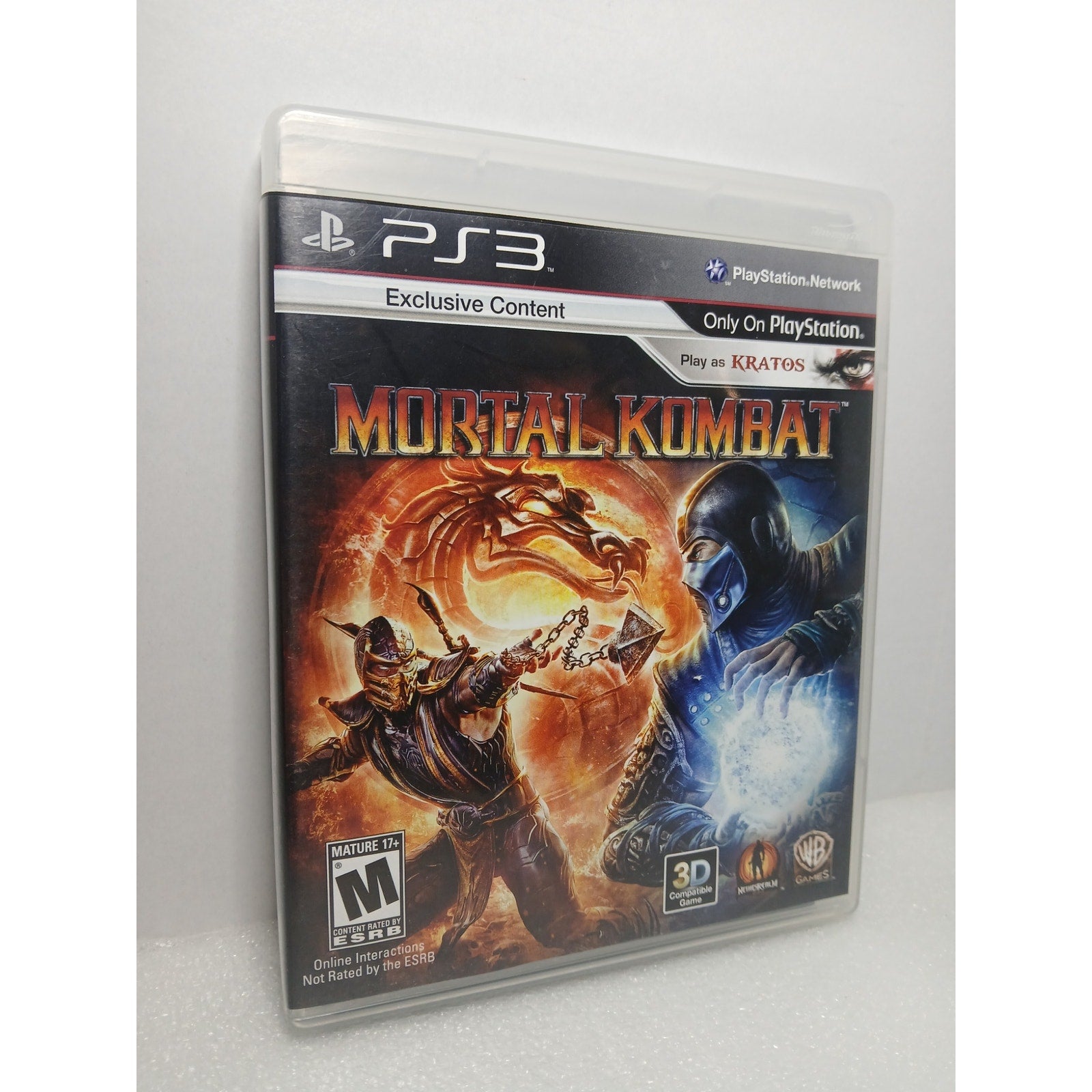MORTAL KOMBAT CIB ALL INSERTS MINT DISC SONY PS3 GAME TESTED WORKING