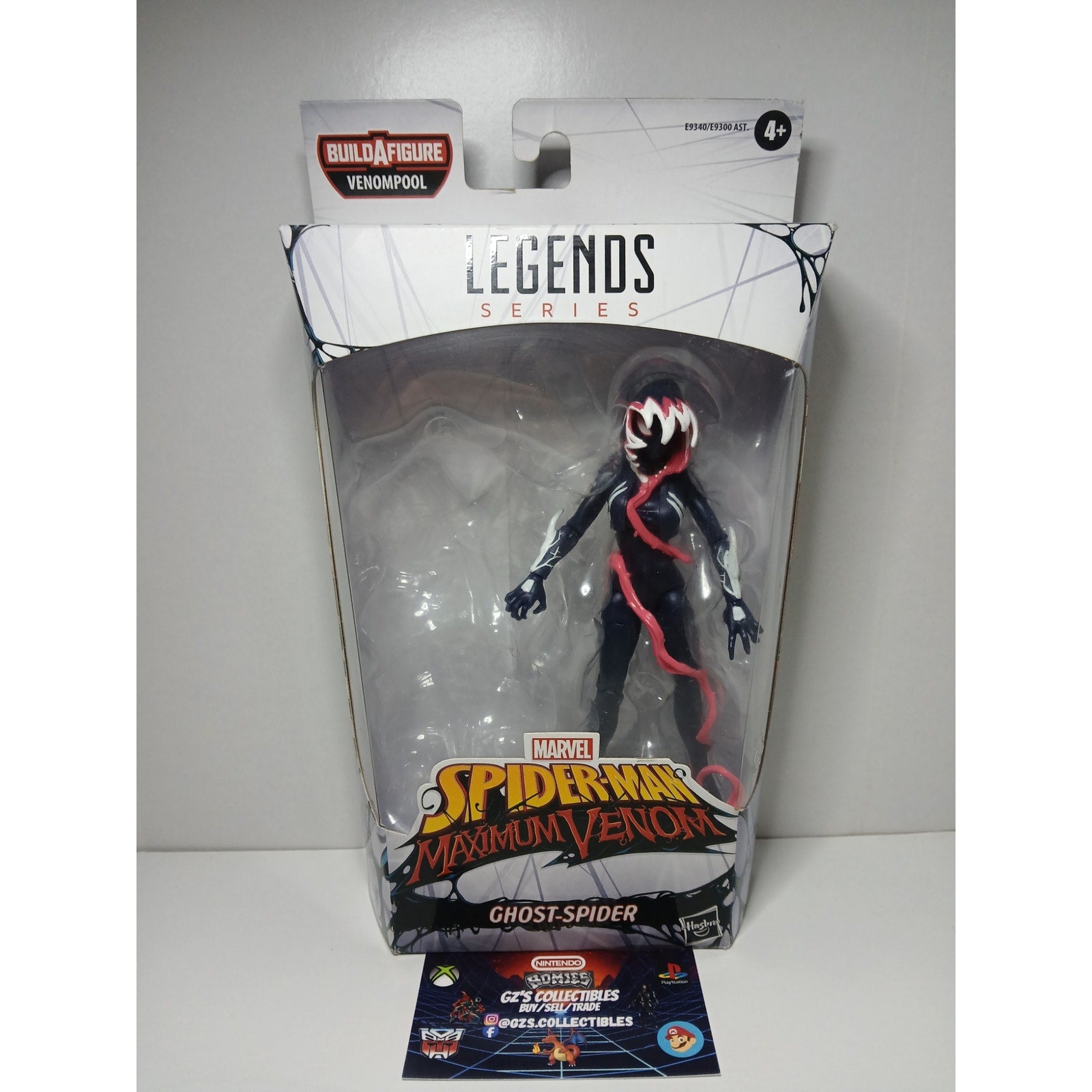 MAXIMUM VENOM GHOST SPIDER MARVEL LEGENDS FIGURE MINT W/ BOX (OPEN) NO BAF