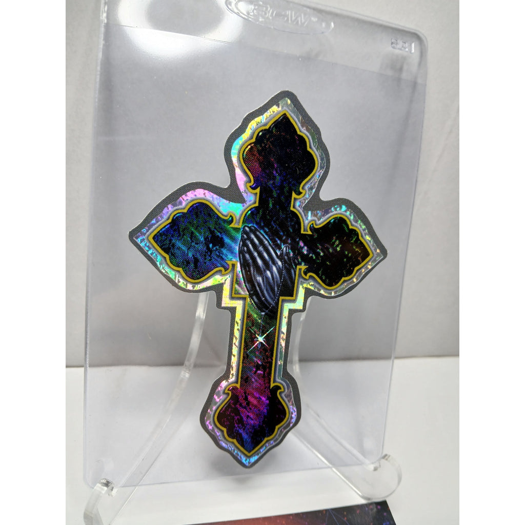 VINTAGE 2001 CROSS HOMIES GONZALES GRAPHICS HOLOGRAPHIC STICKER DECAL
