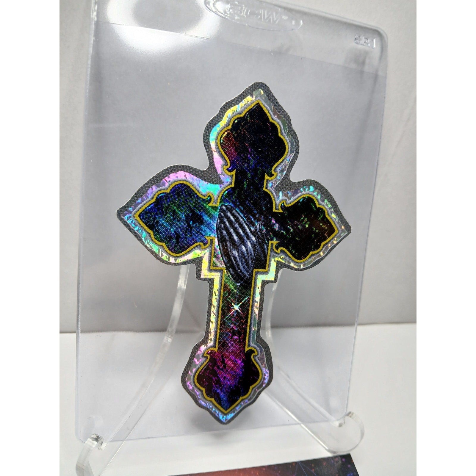 VINTAGE 2001 CROSS HOMIES GONZALES GRAPHICS HOLOGRAPHIC STICKER DECAL