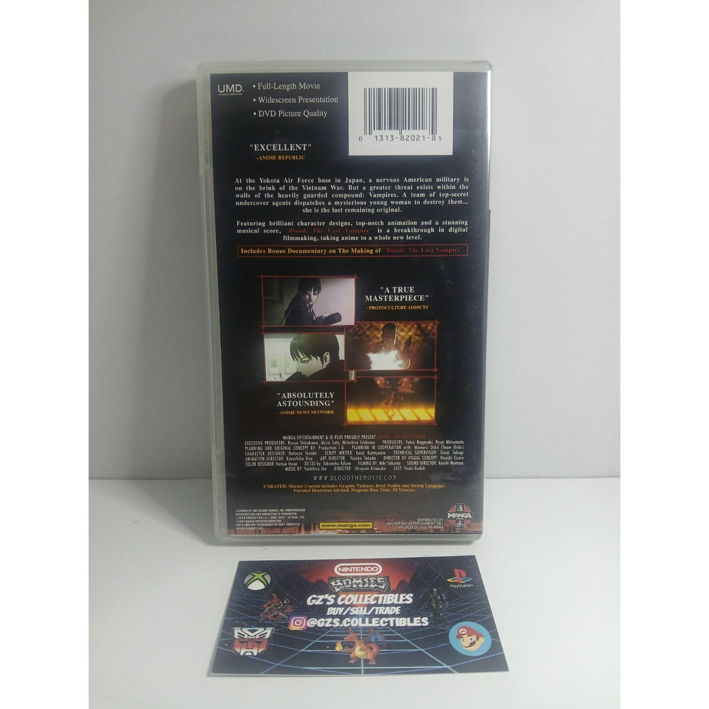 ✅ SONY PSP BLOOD THE LAST VAMPIRE UMD MOVIE CIB TESTED WORKING MINT