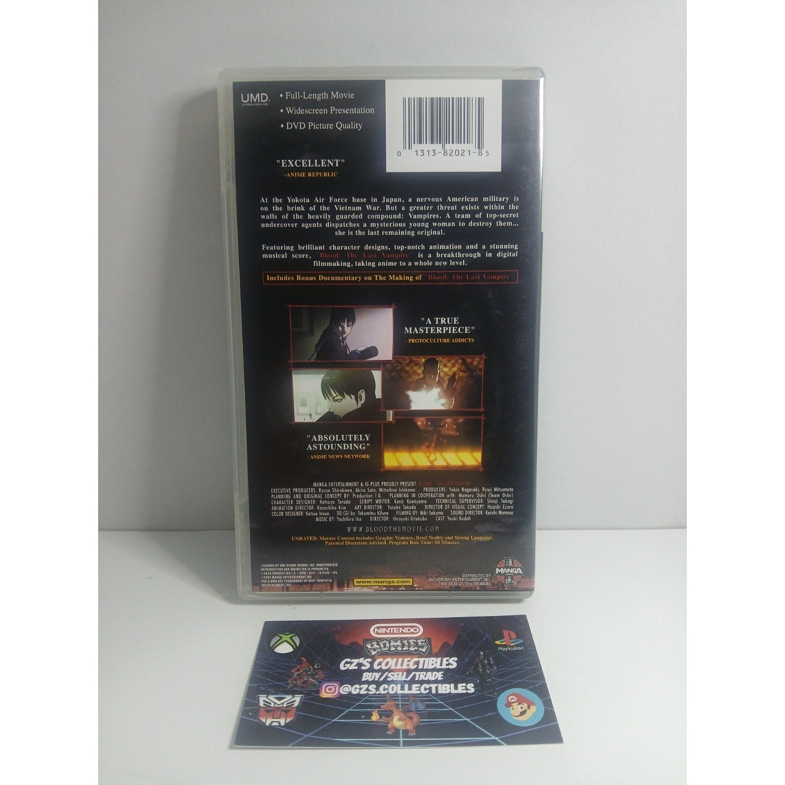 ✅ SONY PSP BLOOD THE LAST VAMPIRE UMD MOVIE CIB TESTED WORKING MINT