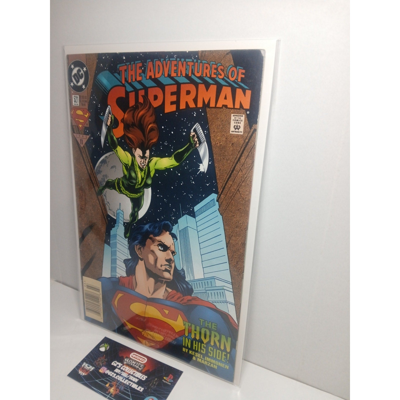 ADVENTURES OF SUPERMAN #521 1995 DC COMICS NEW BAG/BOARD